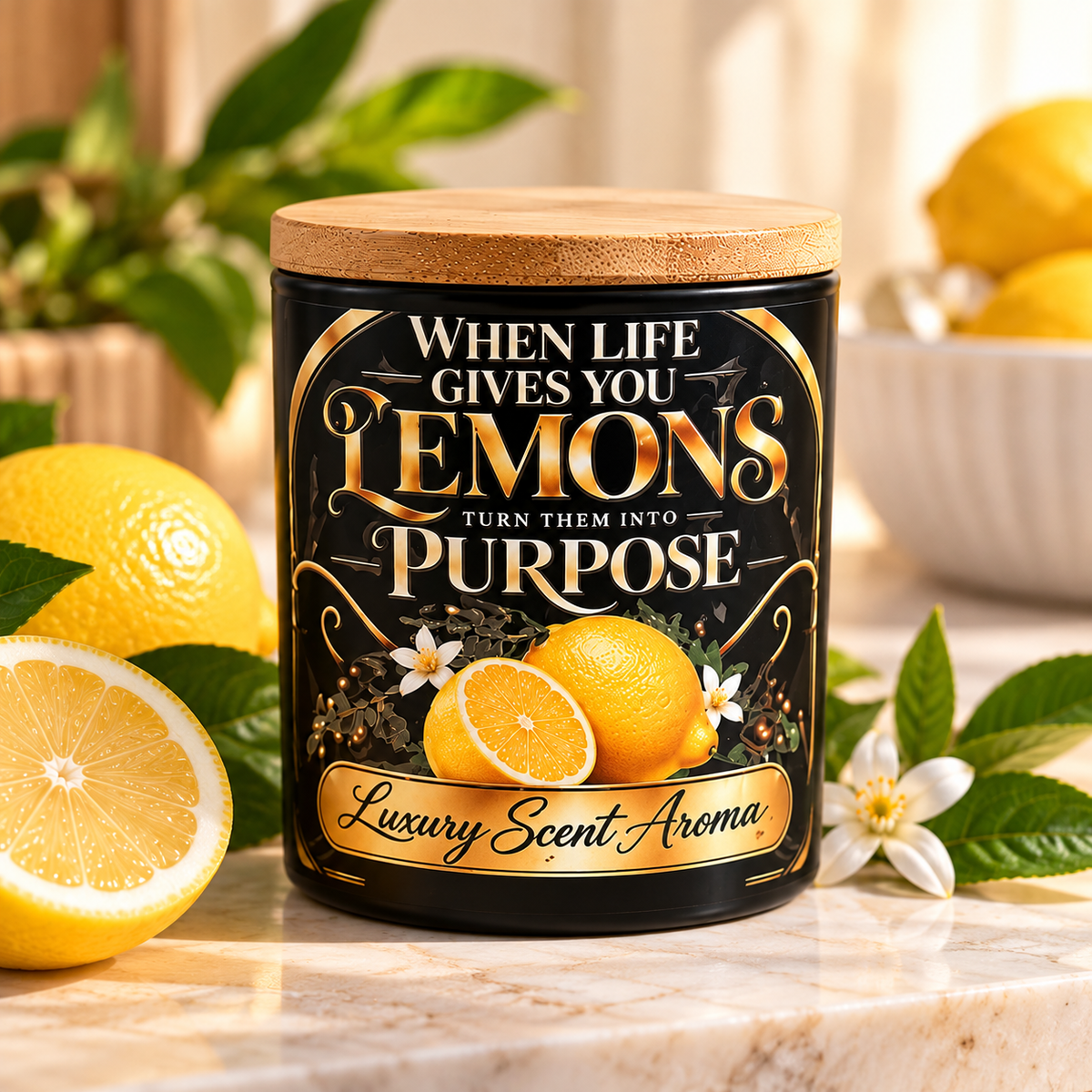 When Life Gives You Lemons Luxury Soy Candle – 8 oz