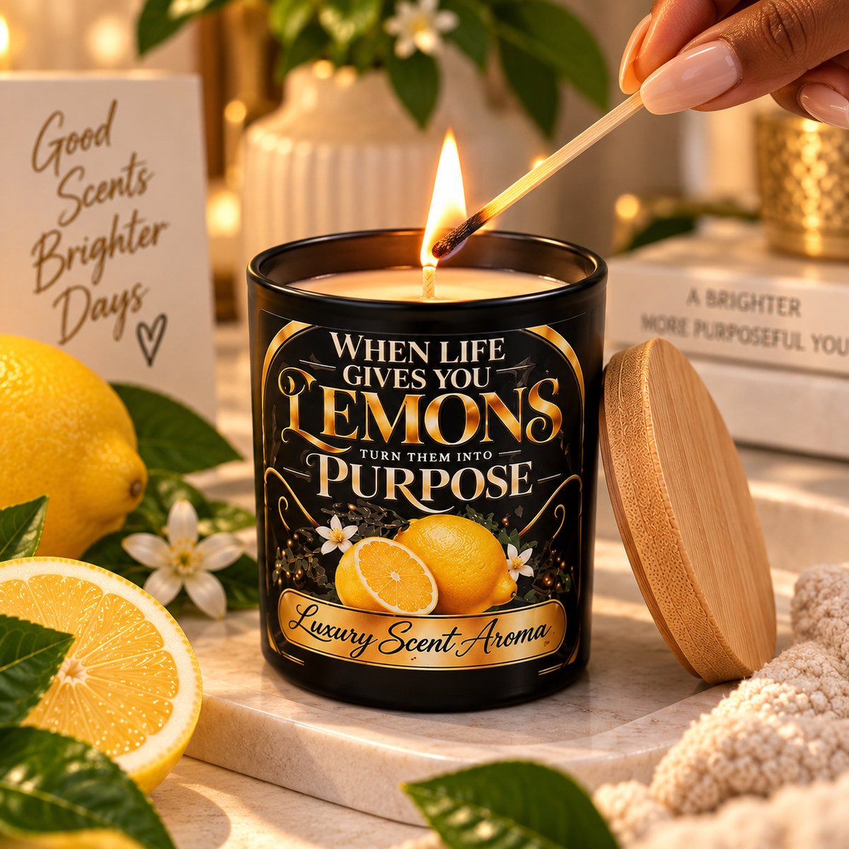 When Life Gives You Lemons Luxury Soy Candle – 8 oz