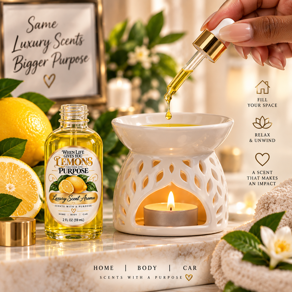 Luxury Lemon Aroma Fragrance Oil – 2 oz